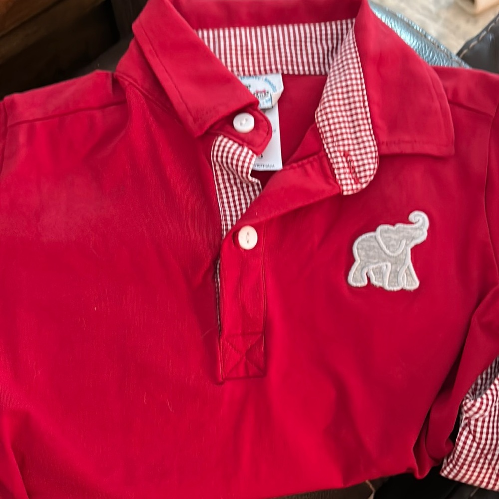 Elephant embroidered polo